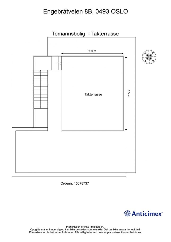 Plantegning - takterrasse