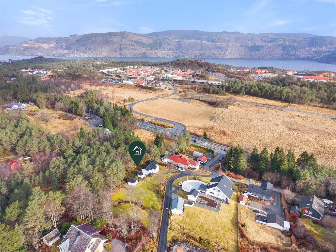 Bildet viser bla. Bergen kretsfengsel som ligger i nærområdet