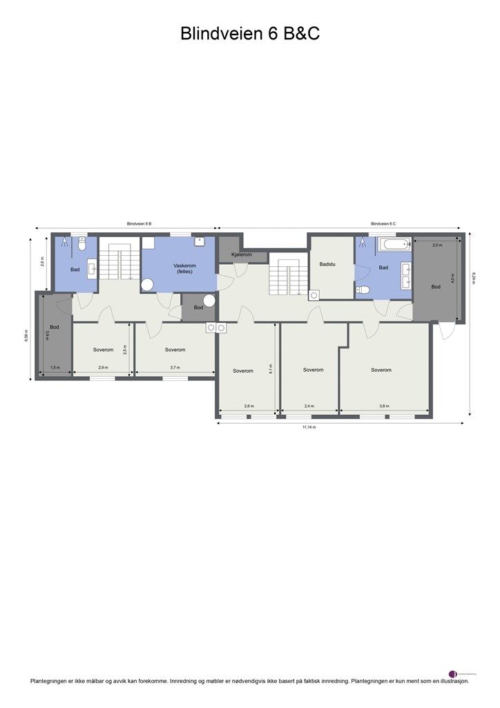 Plantegning - Kjeller