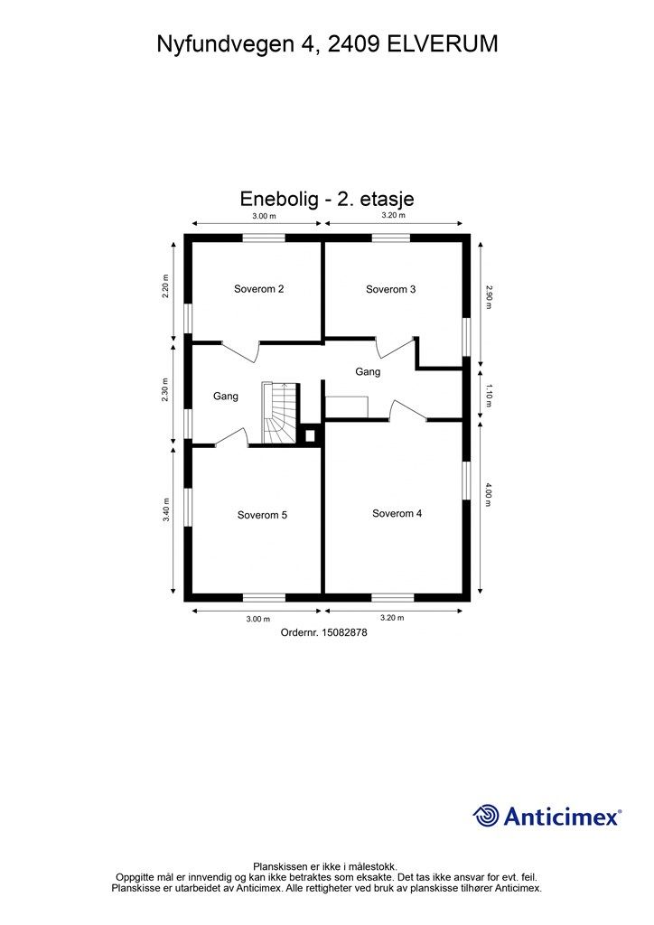 Plantegning - 2. etasje.