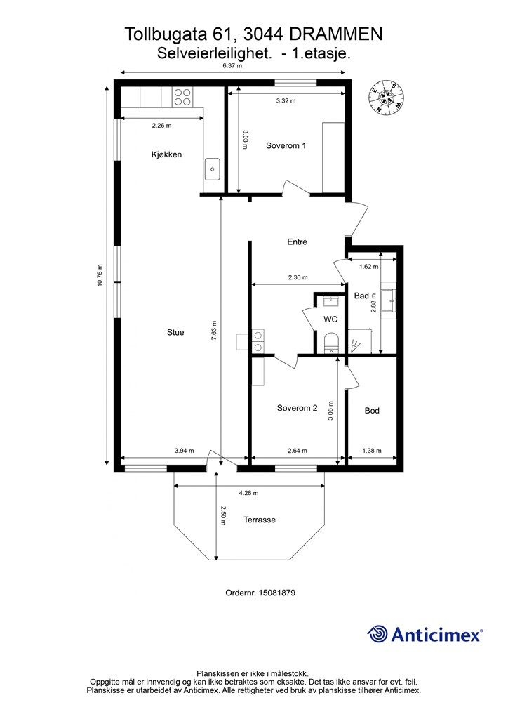 Plantegning - 1. etasje