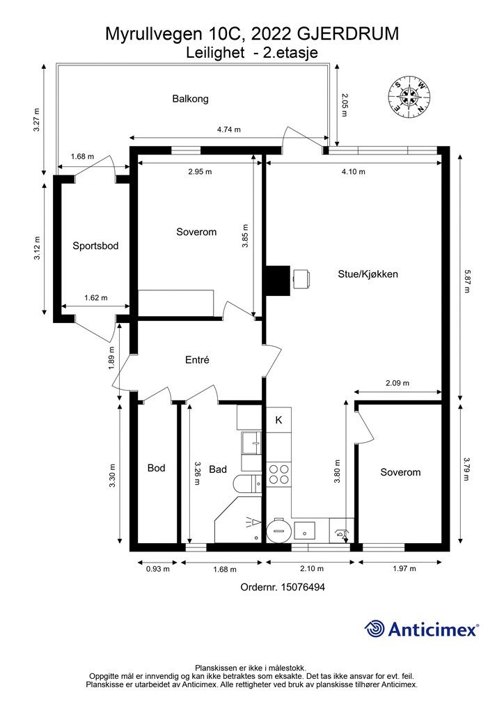 Plantegning 2. etasje