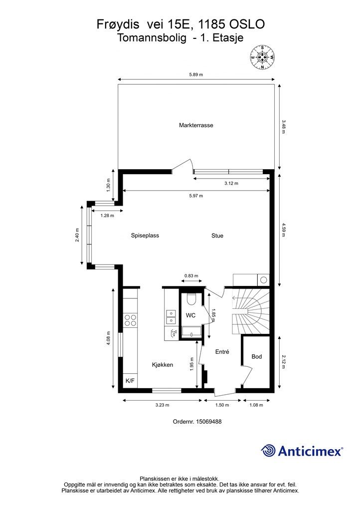 Plantegning 1. etasje
