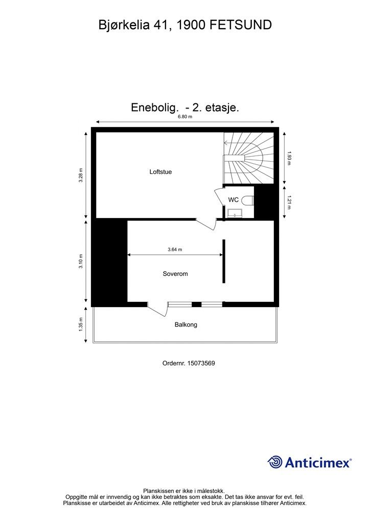Plantegning- 2. etasje.