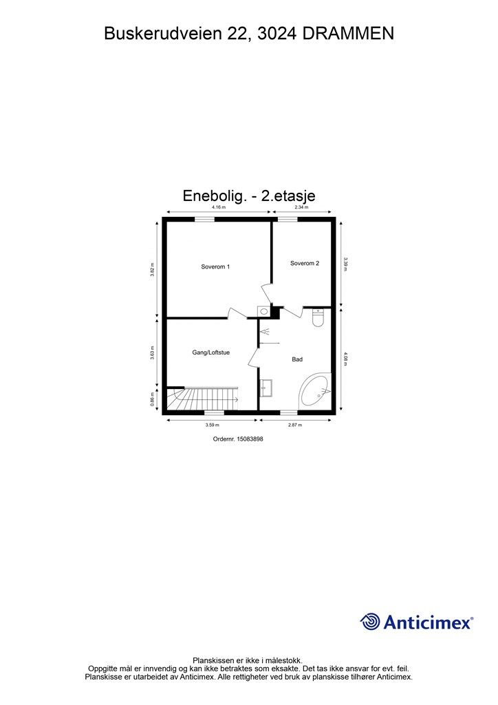 Plantegning - 2. etasje
