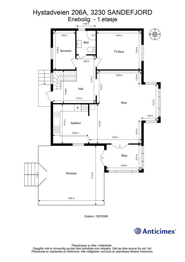 Plantegning - 1.etasje