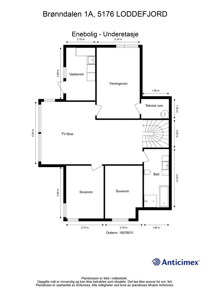 - Plantegning underetasje -