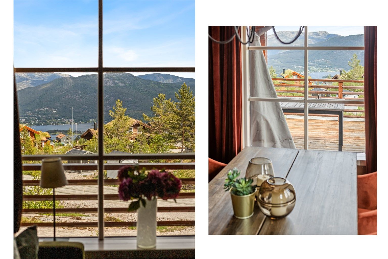 Her kan man sitte å nyte utsikten hele året.