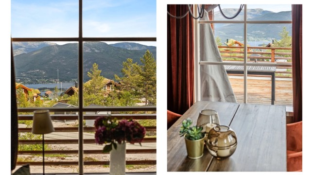 Her kan man sitte å nyte utsikten hele året.