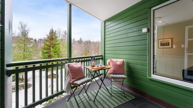 Her får du en innbydende selveierleilighet i et rolig, barnevennlig og markanært område. Foto: Zovenfra AS