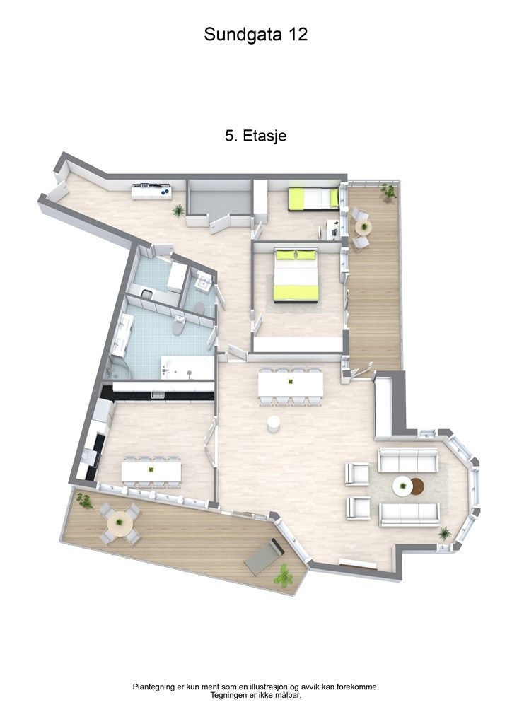 Plantegning 5. etasje