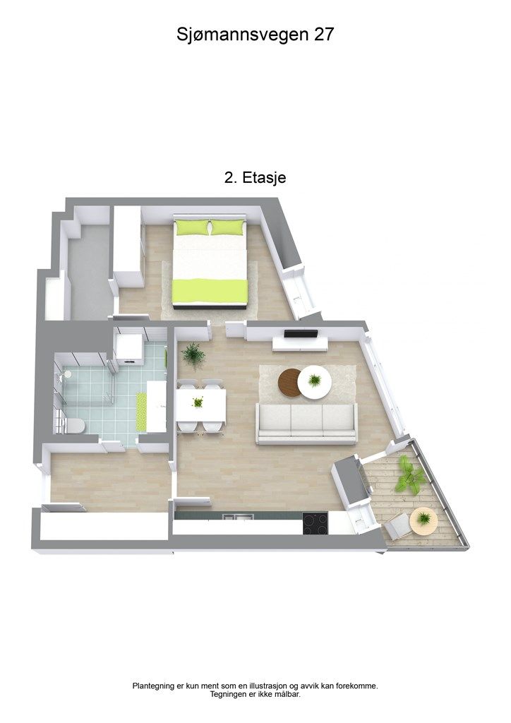 3D plantegning