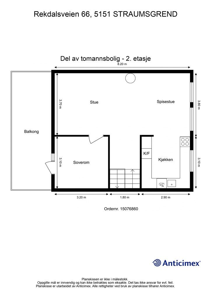 Plantegning - 2. etasje