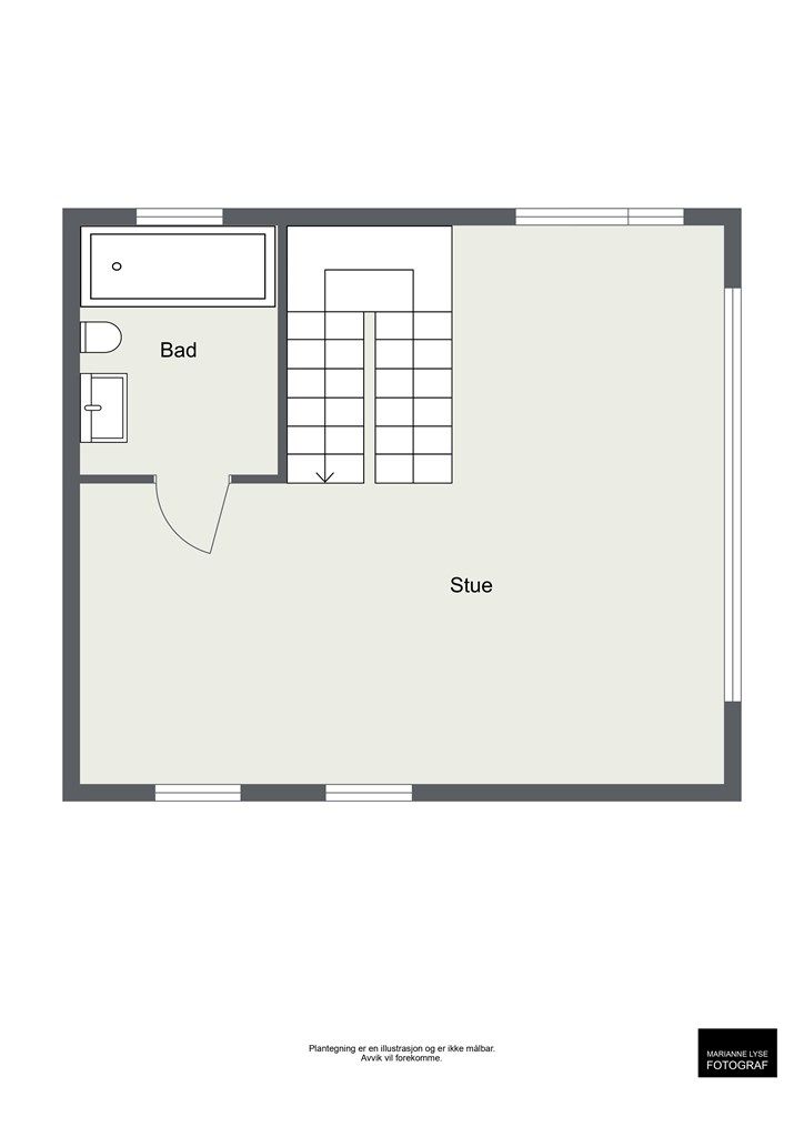 Plantegning loft.