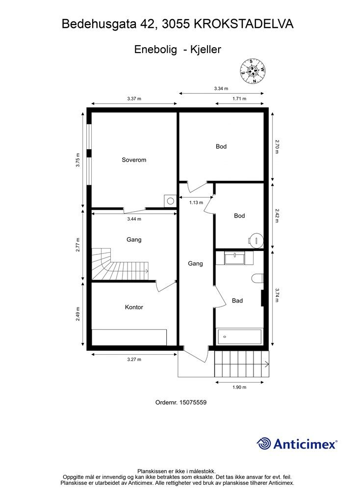 Plantegning - Kjeller