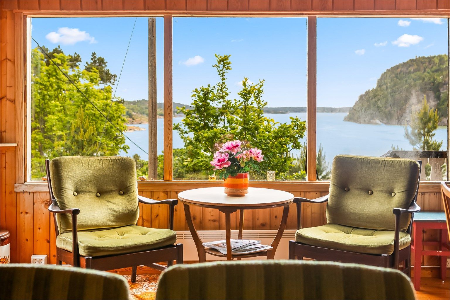 Fantastisk utsikt fra stuevindu