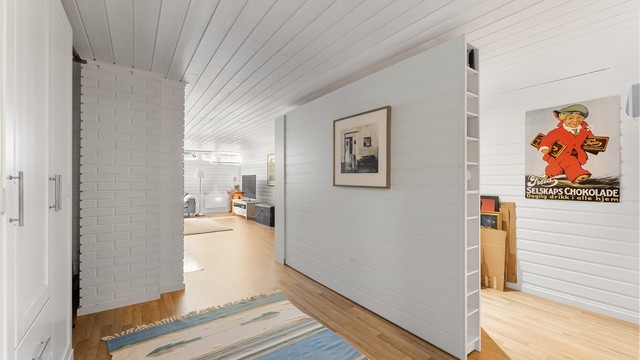 Her er det etablert en smart oppbevaringsløsning.