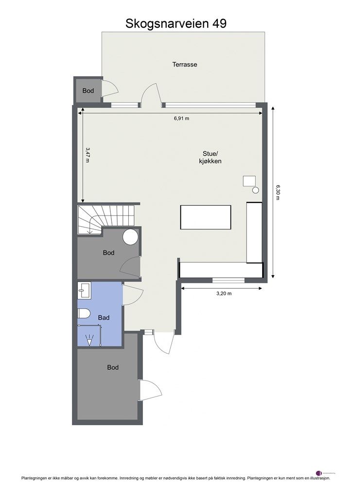 Plantegning 1. etasje