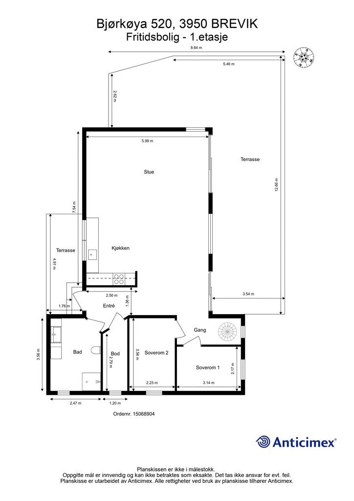 Plantegning - 1.etasje