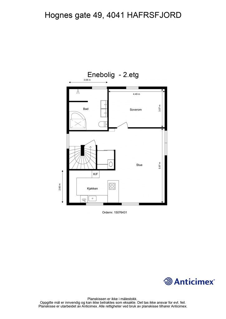 Plantegning 2.Etasje.