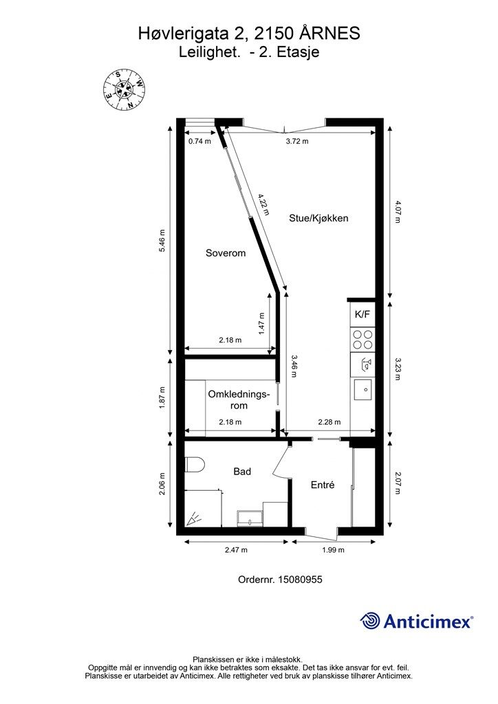 Plantegning - Leilighet.