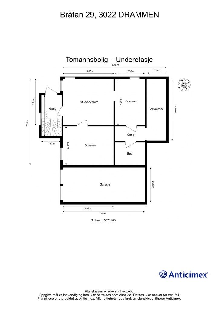 Plantegning - Underetasje