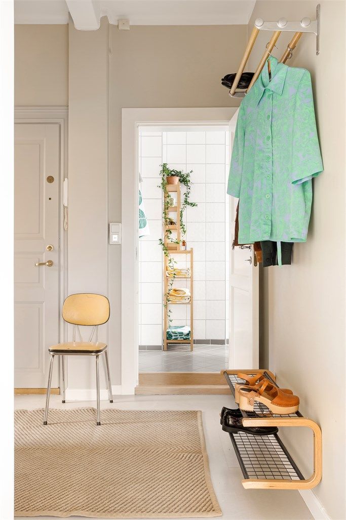 Godt med veggplass til klesoppheng