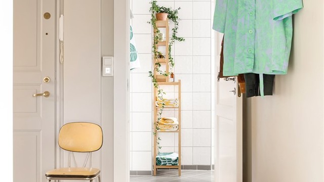 Godt med veggplass til klesoppheng