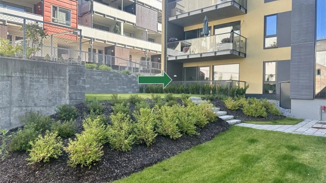 Terrasse/atrium - Privat sommerbilde fra tidligere annonse.