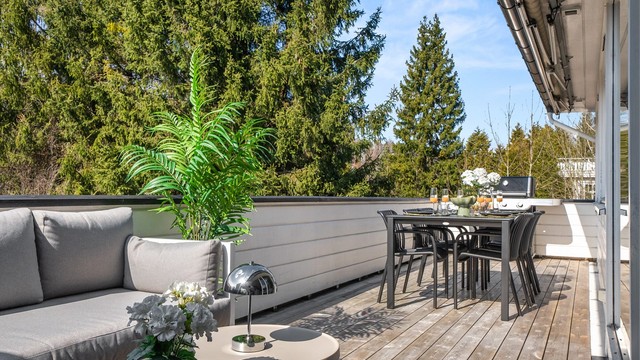 Her kan du sitte å kose deg i kveldsolen