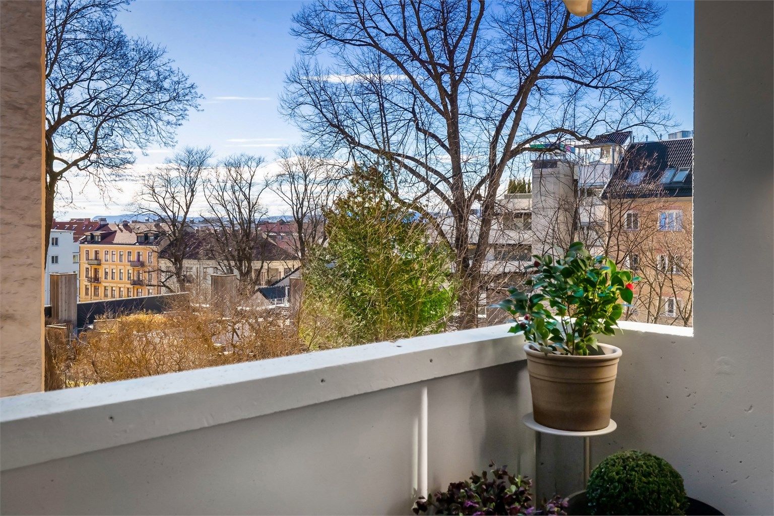 Herlig balkong med kveldssol! 