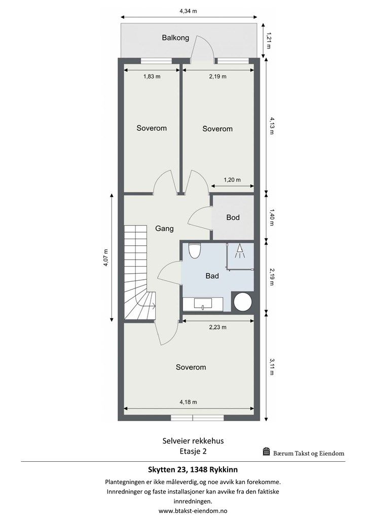 Plantegning 2. etasje.