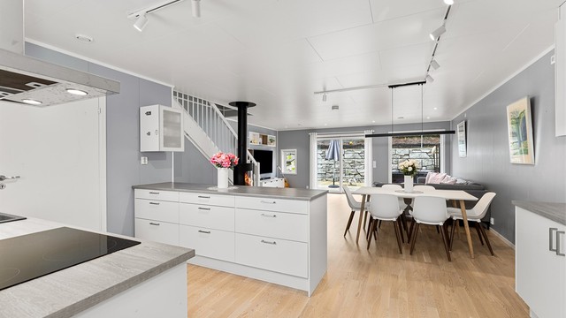 Fra kjøkken mot stue