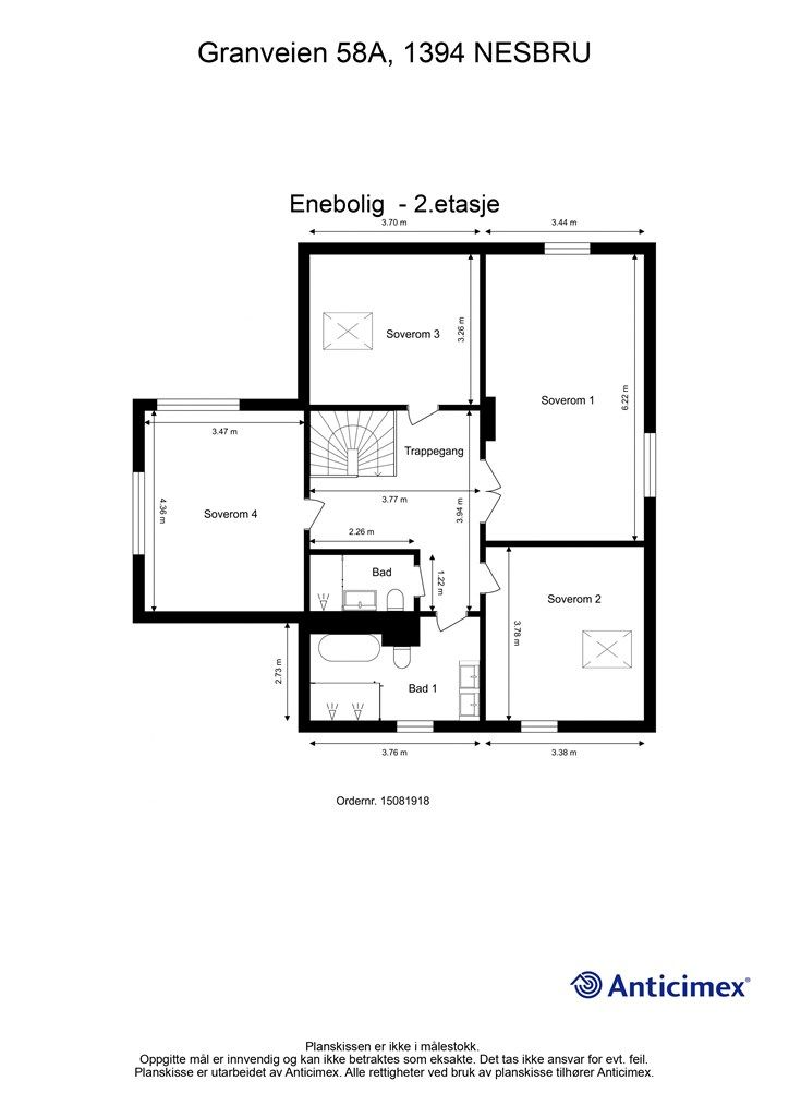 Plantegning - 2.etasje