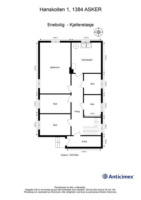 Plantegning - Kjelleretasje