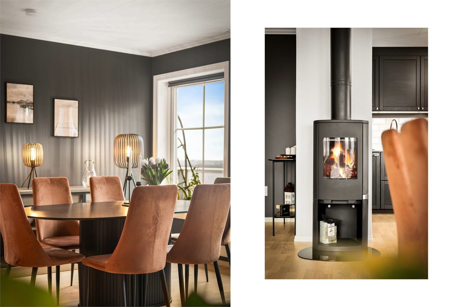 Peisovn som gir god varme og hygge på kalde dager.