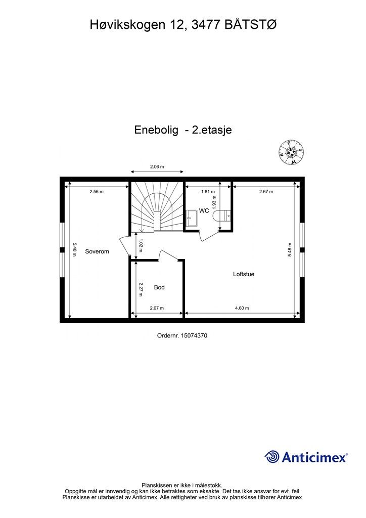 Plantegning - 2.etasje