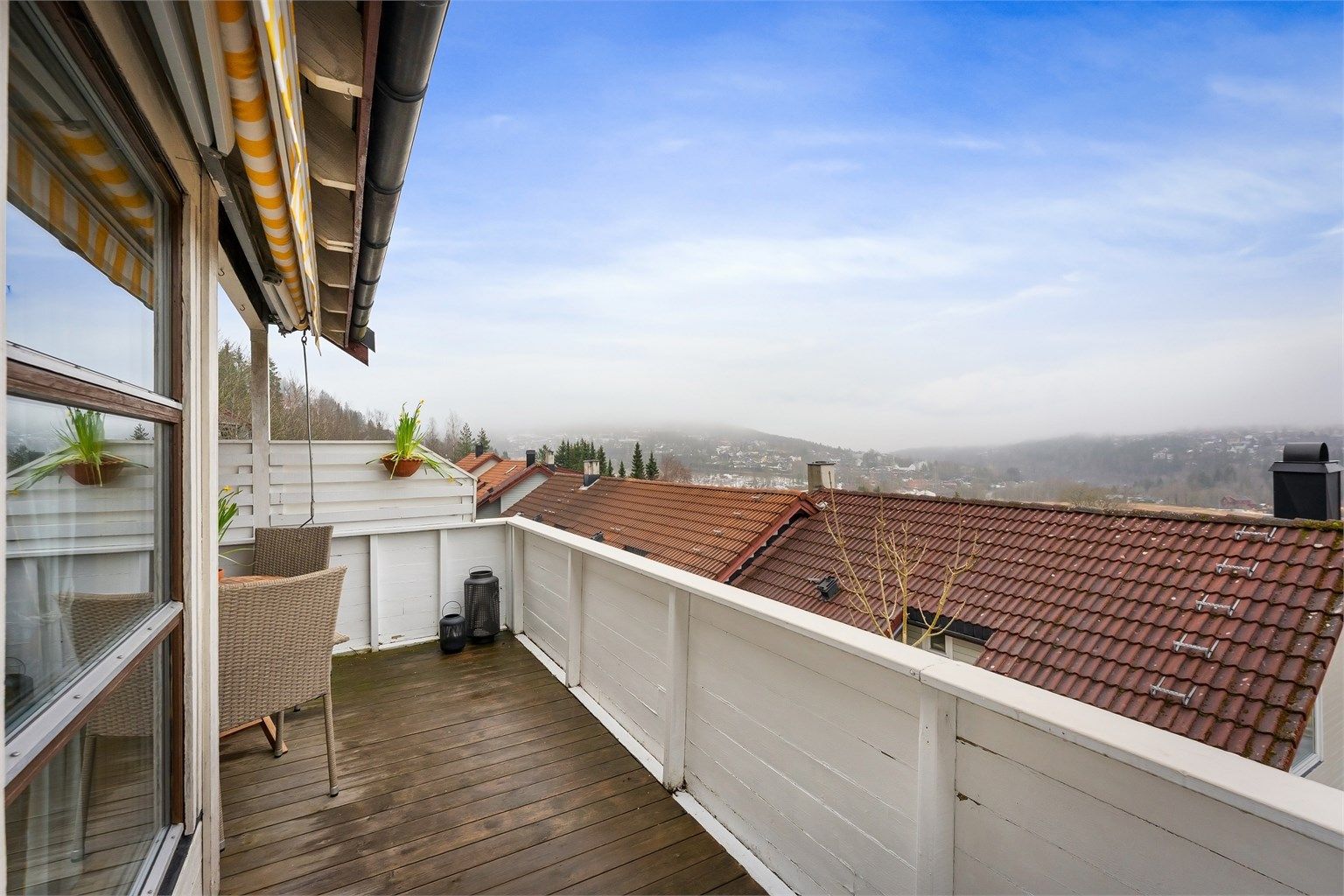 Utsiktsbilde fra verandaen