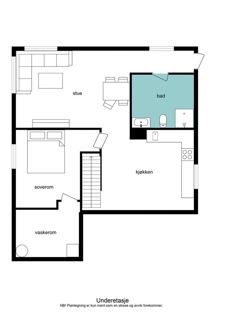 Plantegning underetasje