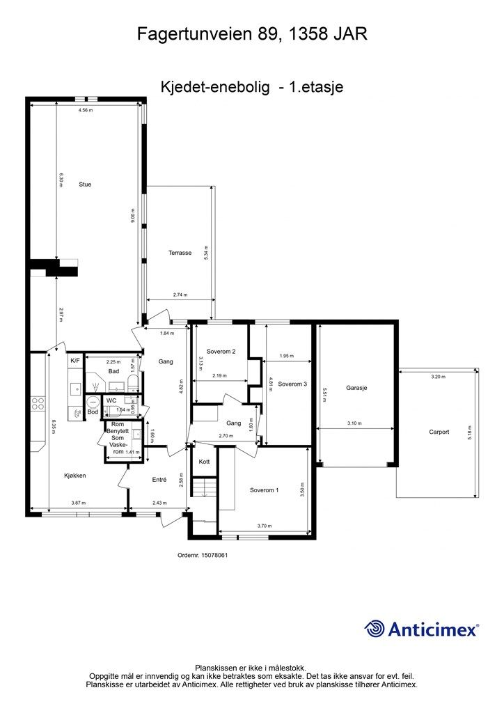Plantegning 1. etasje