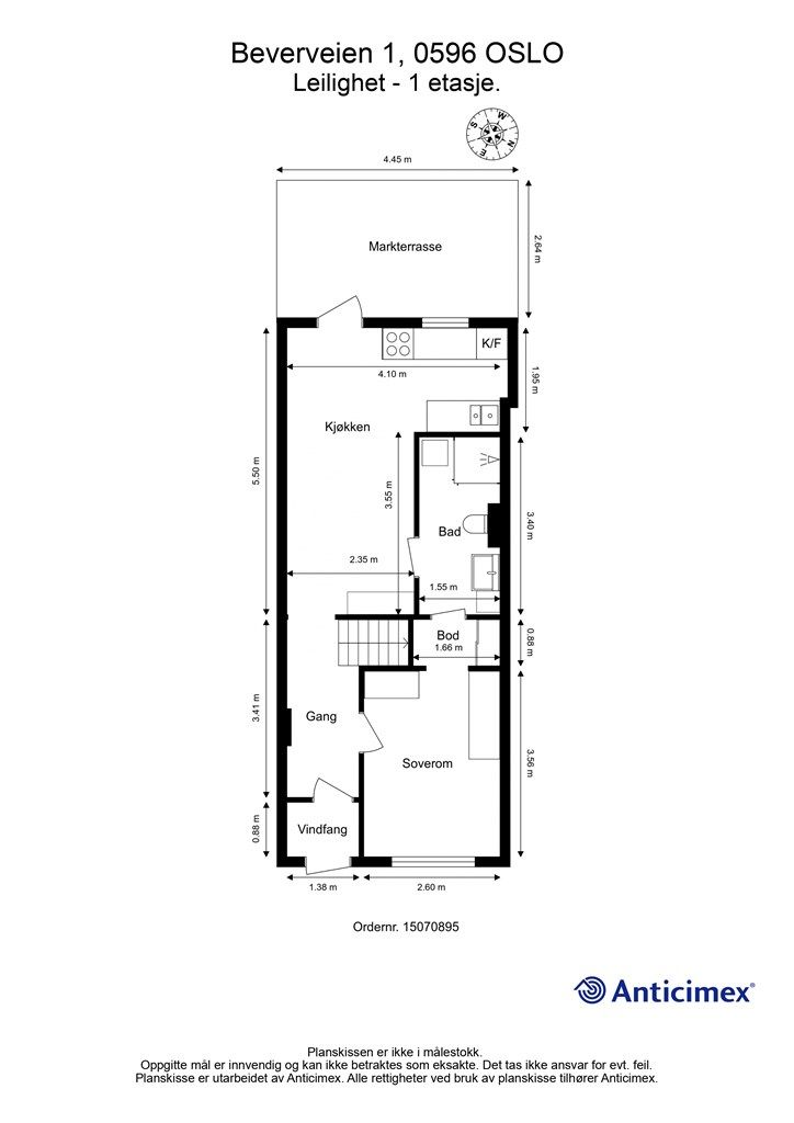 Plantegning - 1. etg