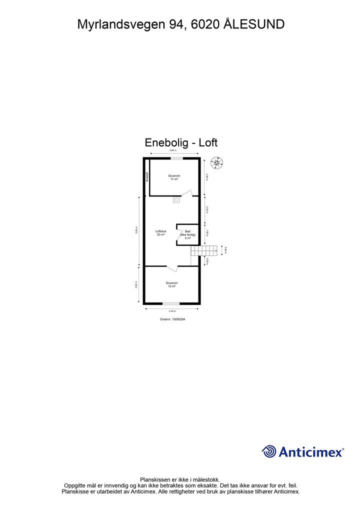 Plantegning  Loft