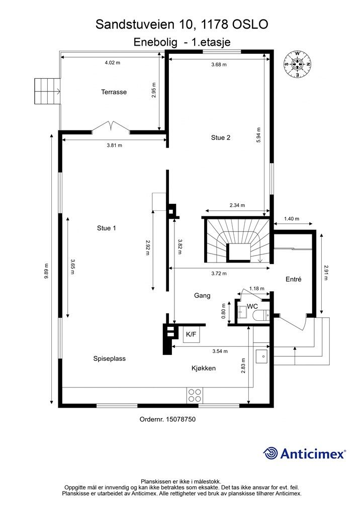 Plantegning - 1. etasje
