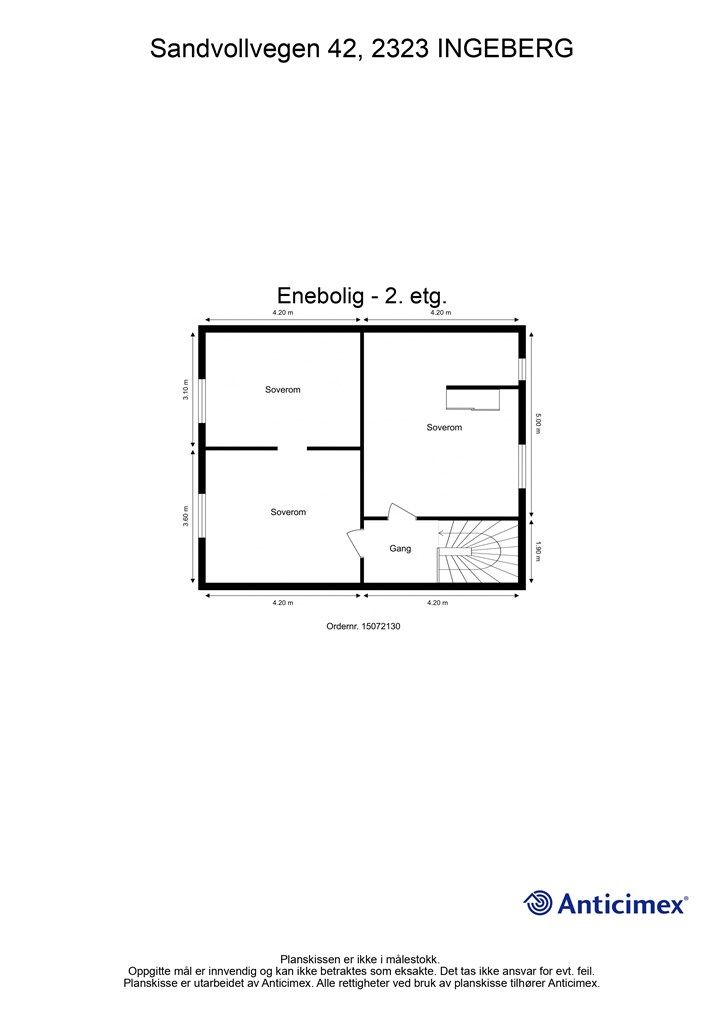 Plantegning - 2. etasje