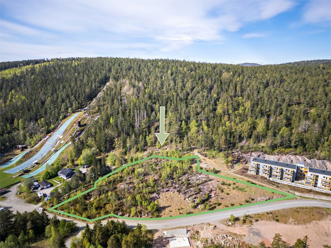 Maksimal tillatt utnyttelse skal ikke overstige 30% BYA iht. kommuneplanen.
Foto: Ole Thorgeir Solheim Thoresen