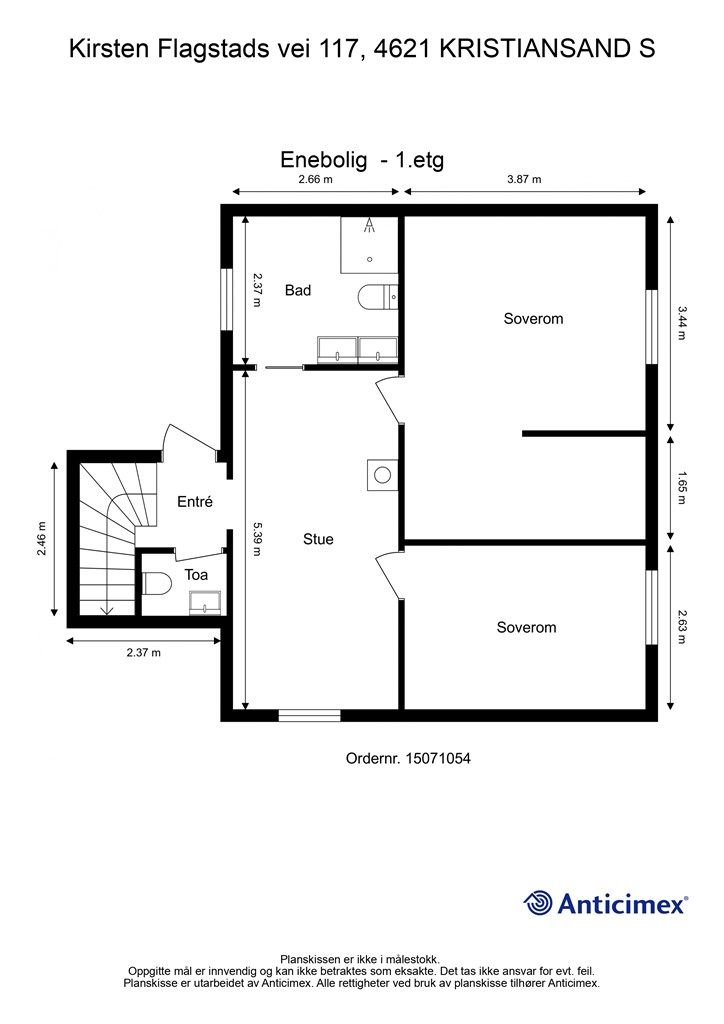Plantegning 1 etasje