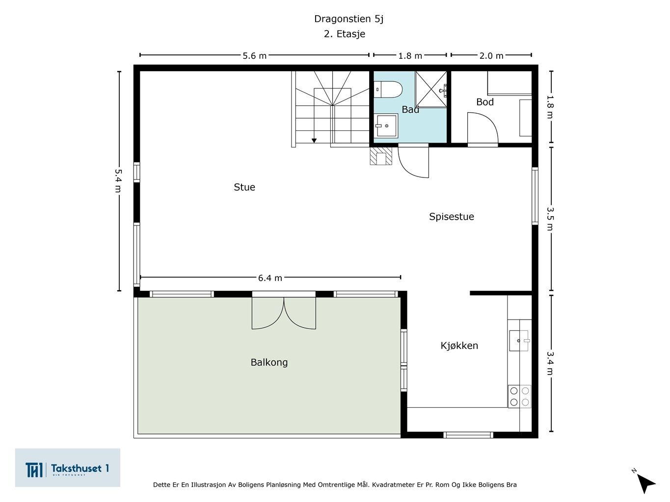 Plantegning 2 etasje