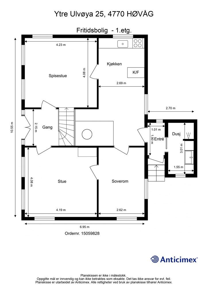 Plantegning 1. etasje. 