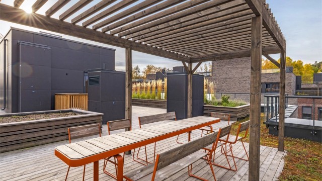 Felles takterrasse til glede for beboerne