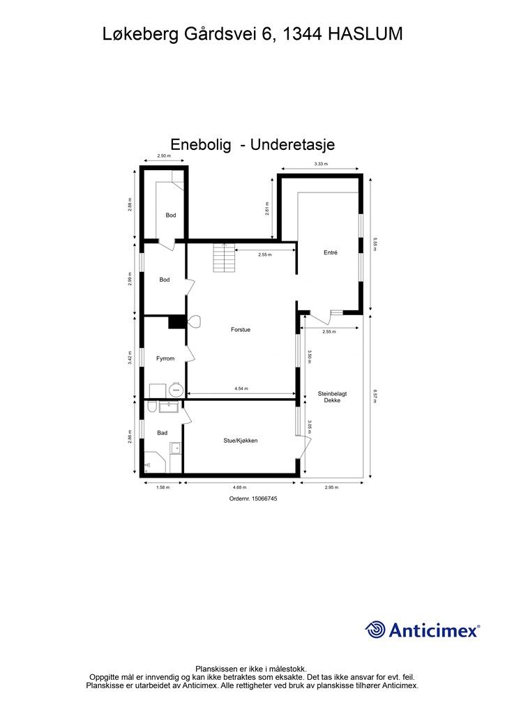 Plantegning - Underetasje